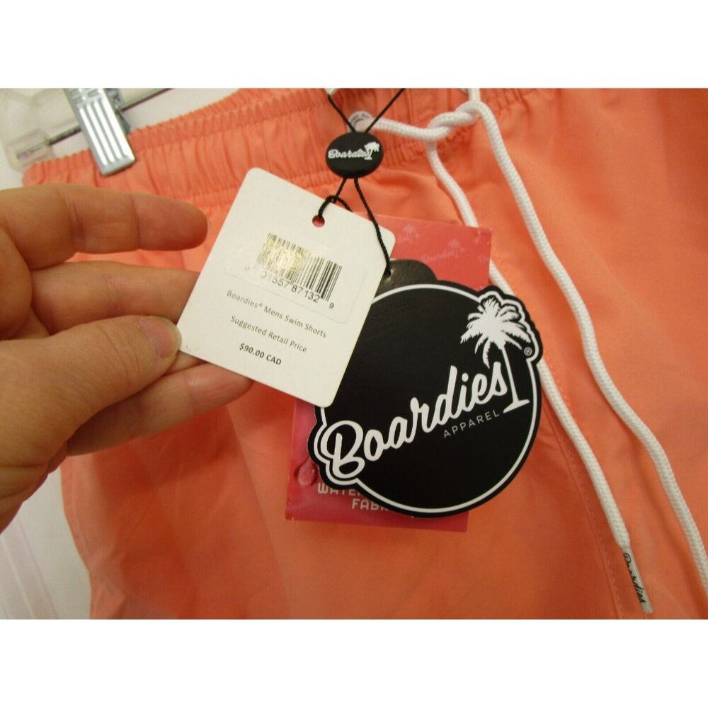 BOARDIES Apparel - Men Swim Shorts Size Small - Coral/Orange Color - New W/Tags - Picture 8 of 16